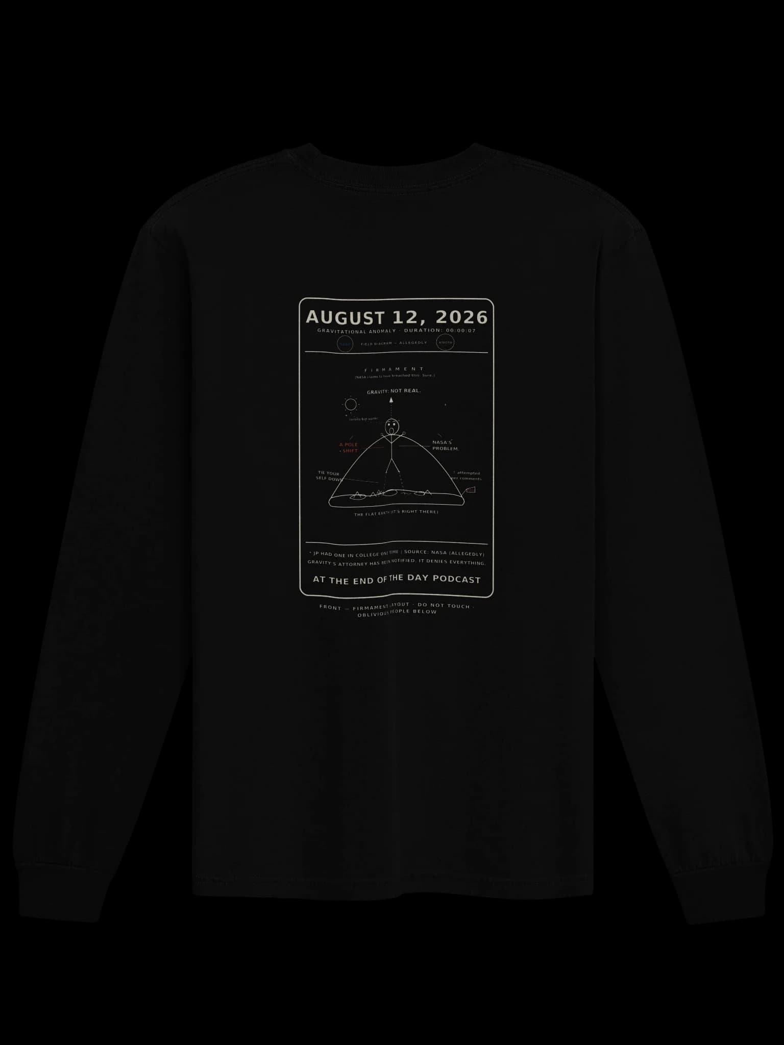 August 12, 2026 — Long Sleeve — Black back