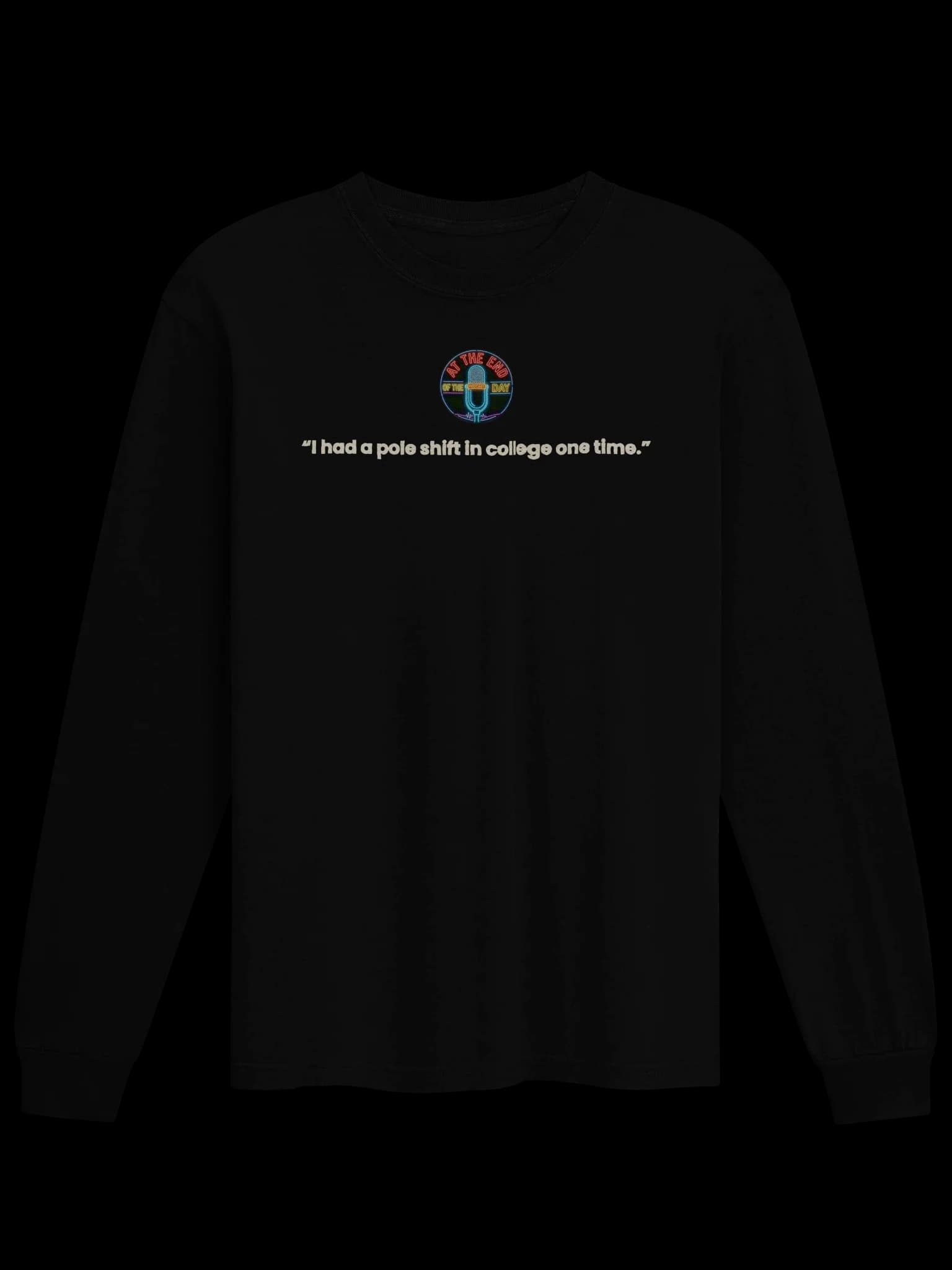 August 12, 2026 — Long Sleeve — Black front