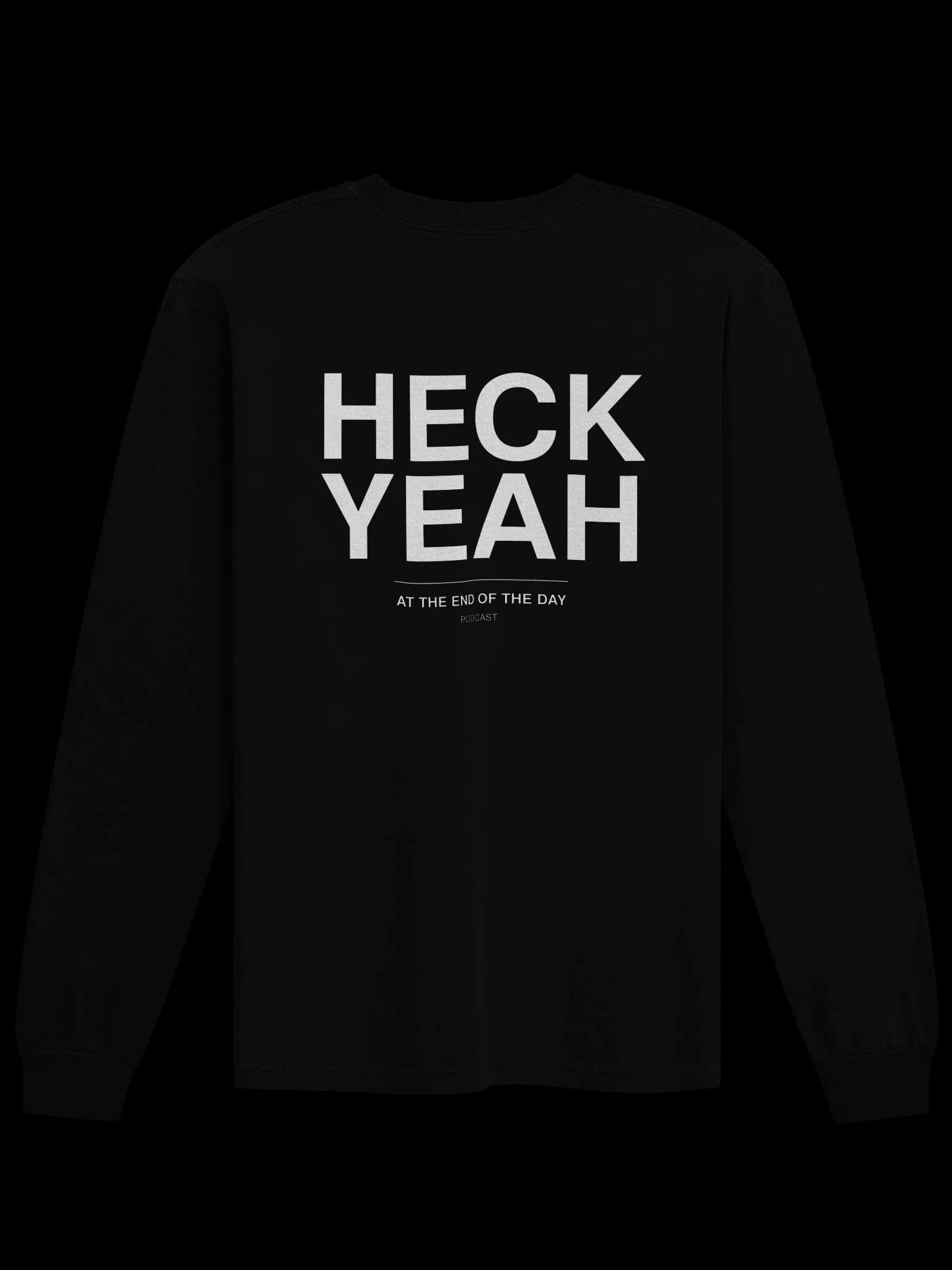 Heck Yeah Long Sleeve Tee — Black back