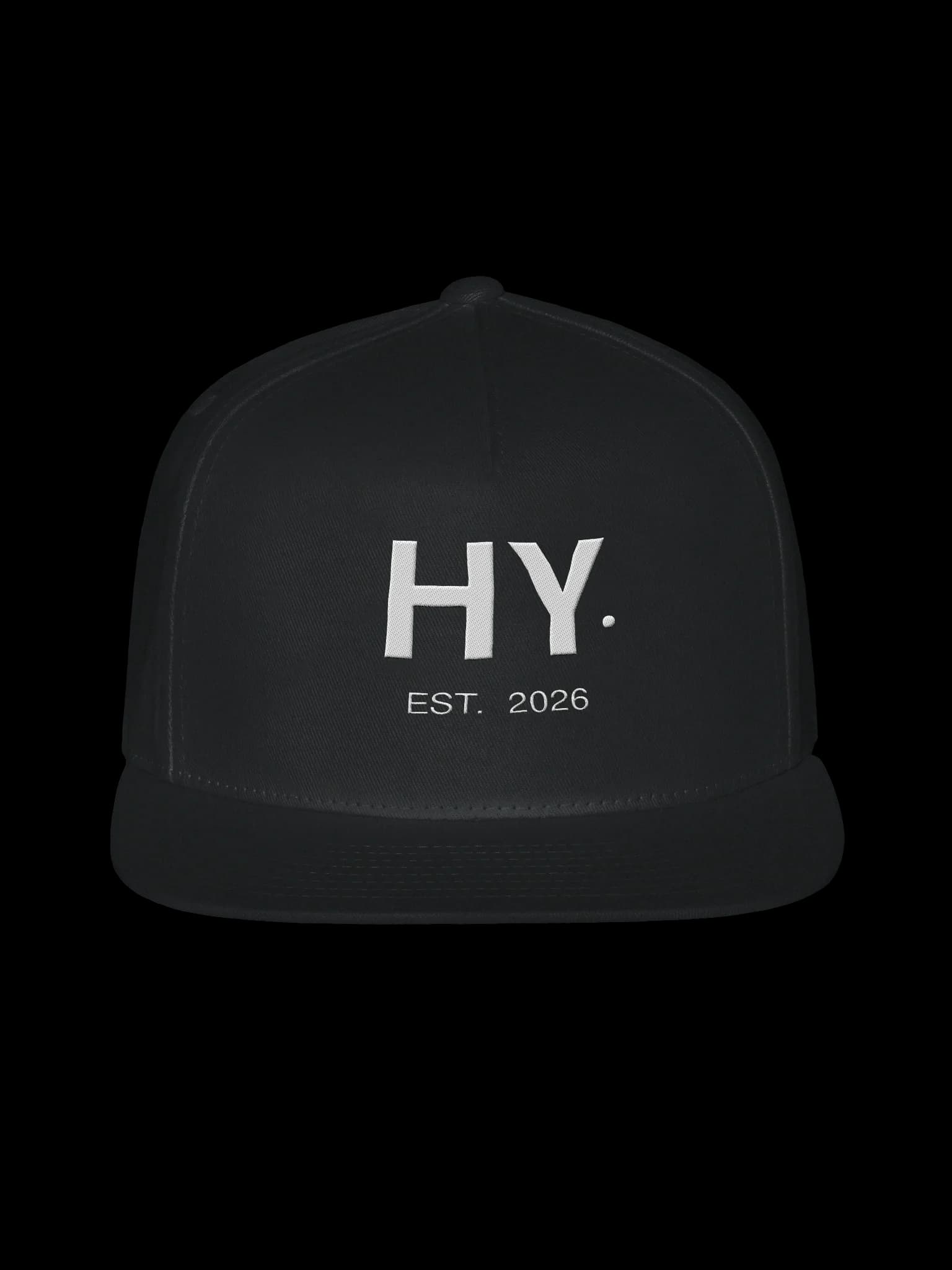 Heck Yeah Structured Cap — Black front